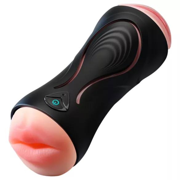 Leopard - mund- og kunstskede-penisvibrator (naturlig)