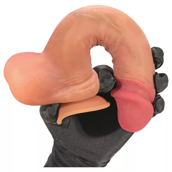 FeelSkin - ultrarealistisk dildo (natur, 21 cm)
