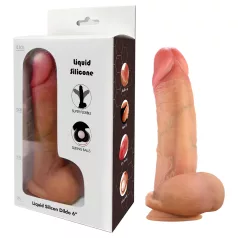   FeelSkin - ultrarealistisk dildo med testikler (natur, 12,5 cm)
