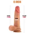 FeelSkin - ultrarealistisk dildo med testikler (natur, 12,5 cm)