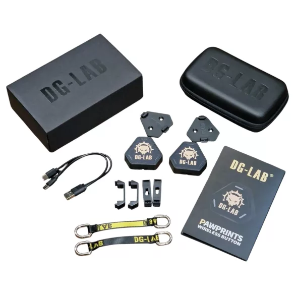 DG-LAB PawPrints - trådløs sensorswitch (sort) - 2 stk