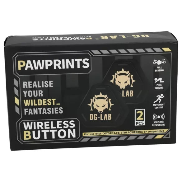 DG-LAB PawPrints - trådløs sensorswitch (sort) - 2 stk