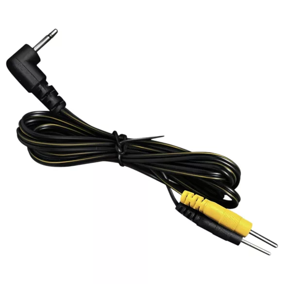 DG-LAB - elektrode-kabel fra 2,5 mm jack til 2 mm stik (sort)