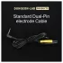 DG-LAB - elektrode-kabel fra 2,5 mm jack til 2 mm stik (sort)