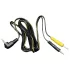 DG-LAB - elektrode-kabel fra 2,5 mm jack til 2 mm stik (sort)