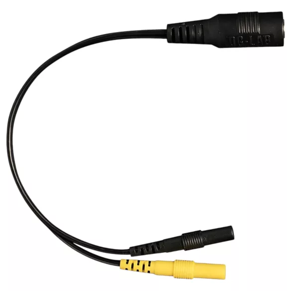 DG-LAB - elektrodefordeler fra 2,5 mm stik til 2 mm (sort)