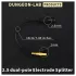 DG-LAB - elektrodefordeler fra 2,5 mm stik til 2 mm (sort)