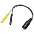 DG-LAB - elektrodefordeler fra 2,5 mm stik til 2 mm (sort)