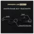 DG-LAB - 2 mm elektrode-forlænger- og fordelingskabel (sort)