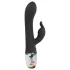 LOVISS Flower - G-punktsvibrator med klitorisskaft (sort)