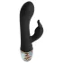 LOVISS Flower - G-punktsvibrator med klitorisskaft (sort)