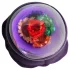 LOVISS Flower - analvibrator med fjernbetjening (lilla)