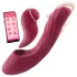 Vibeconnect - G-punkt og klitoris vibrator - 2i1 - rød