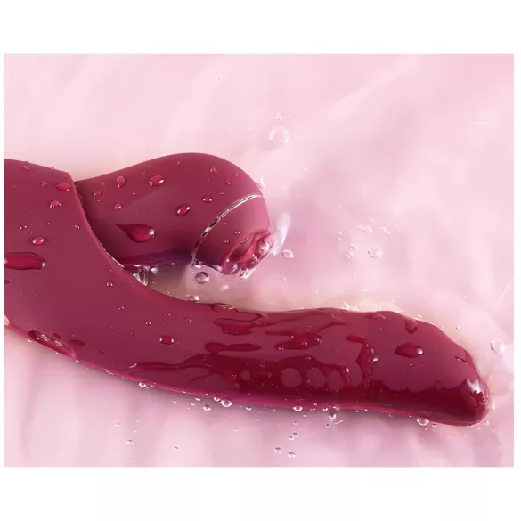 Vibeconnect - G-punkt og klitoris vibrator - 2i1 - rød