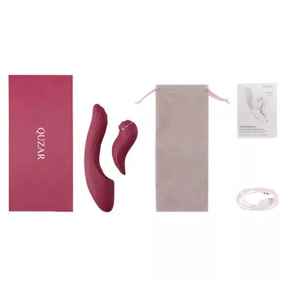 Vibeconnect - G-punkt og klitoris vibrator - 2i1 - rød