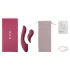 Vibeconnect - G-punkt og klitoris vibrator - 2i1 - rød