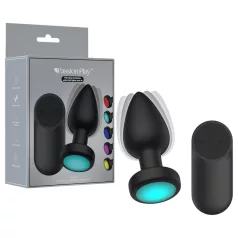   Passion Play - vibrerende anal plug med LED-lys - størrelse M