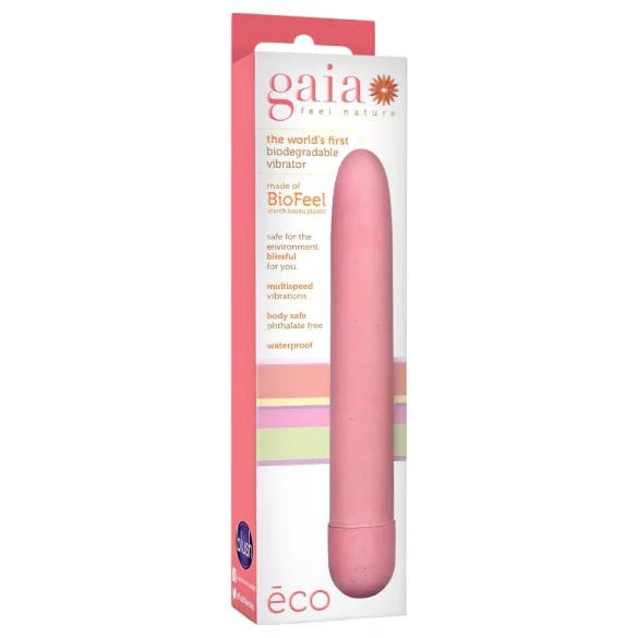 Gaia - vibrator - miljøvenlig, stor - pink
