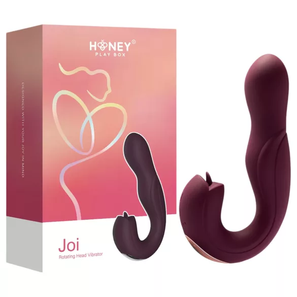 Honey Play Box Joi - G-punkt vibrator med rotation og slikfunktion - lilla