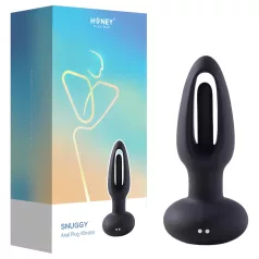 Honey Play Box Snuggy - analvibrator med tunge - sort