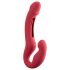 Honey Play Box Harmony Duo - strap-on vibrator med tunge - rød