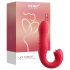 Honey Play Box Joi Thrust 2 - thrust vibrator med slikfunktion - rød