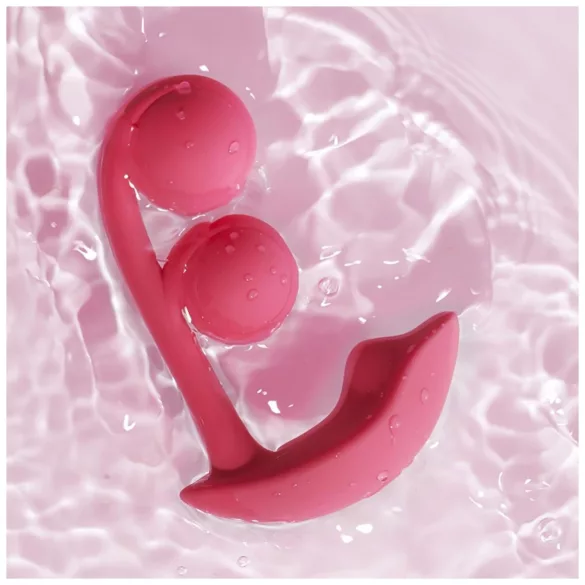 Honey Play Box Melody - App-styret perlevibrator 2-i-1 (rød)