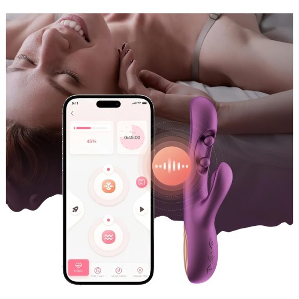 Honey Play Box Gem - G-punkts og klitorisvibrator med kugler - lilla