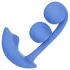 Honey Play Box Melody - App-styret perlevibrator 2-i-1 (blå)