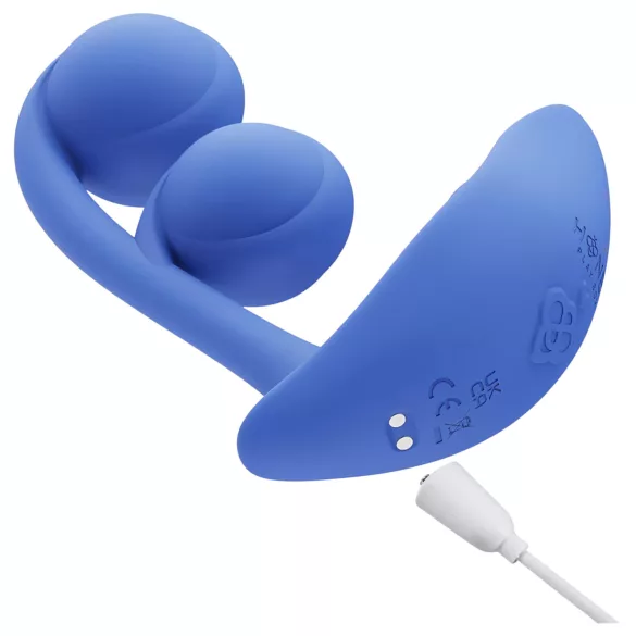 Honey Play Box Melody - App-styret perlevibrator 2-i-1 (blå)