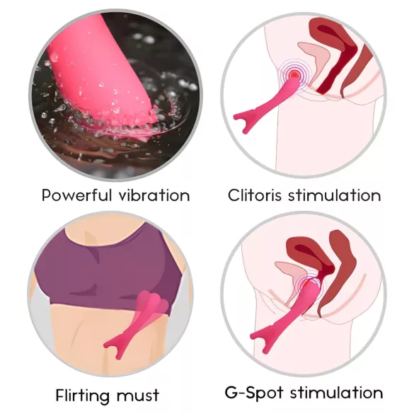 Cotoxo Eiffel Finger - G-punkts vibrator - genopladelig - rød