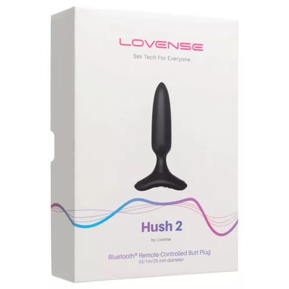 LOVENSE Hush 2 XS - lille, genopladelig analvibrator (25 mm) - sort