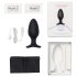 LOVENSE Hush 2 L - genopladelig lille anal vibrator (57mm) - sort