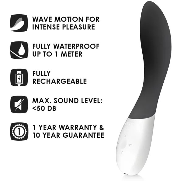 LELO Mona Wave - G-punkt vibrator - vandtæt - sort