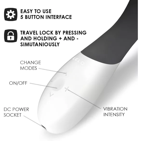 LELO Mona Wave - G-punkt vibrator - vandtæt - sort