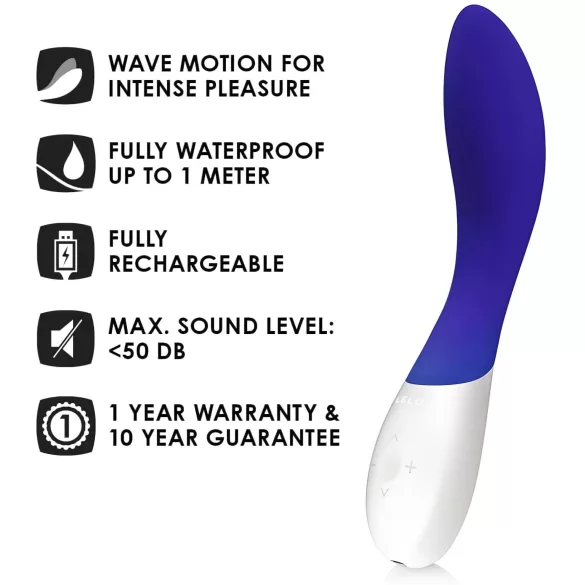 LELO Mona Wave - G-punkt vibrator - vandtæt - blå