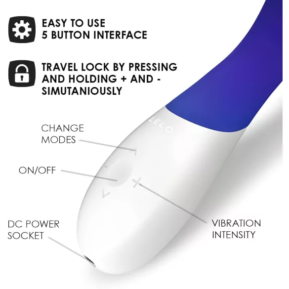 LELO Mona Wave - G-punkt vibrator - vandtæt - blå