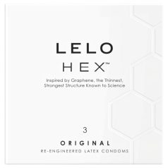 LELO Hex Original - kondom - ultra tynd - 3 stk