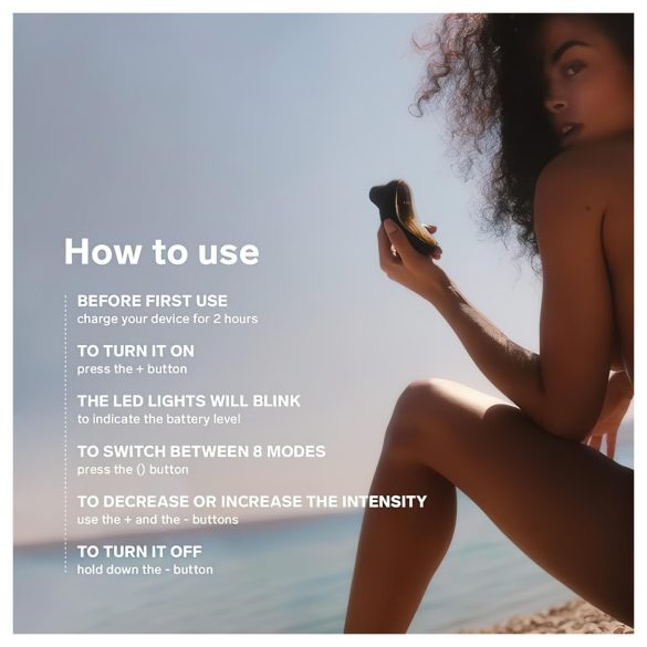 LELO Sona - klitorisvibrator med lydvibrationer - sort