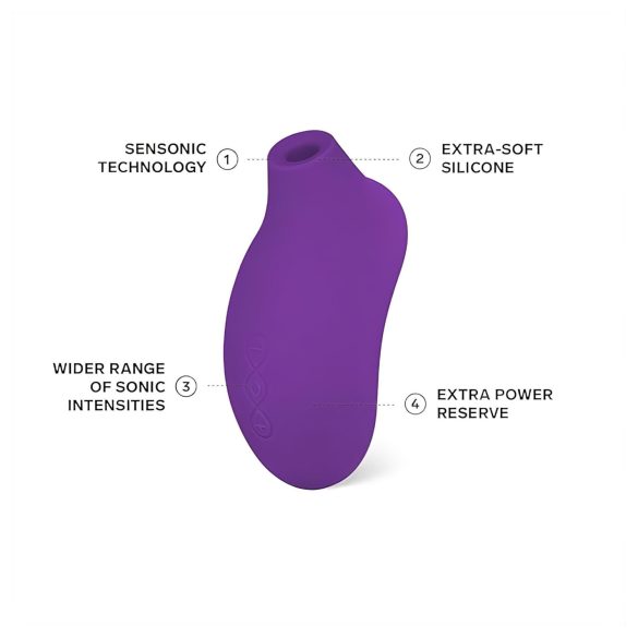 LELO - klitorisvibrator med lydpulser - silikone lilla