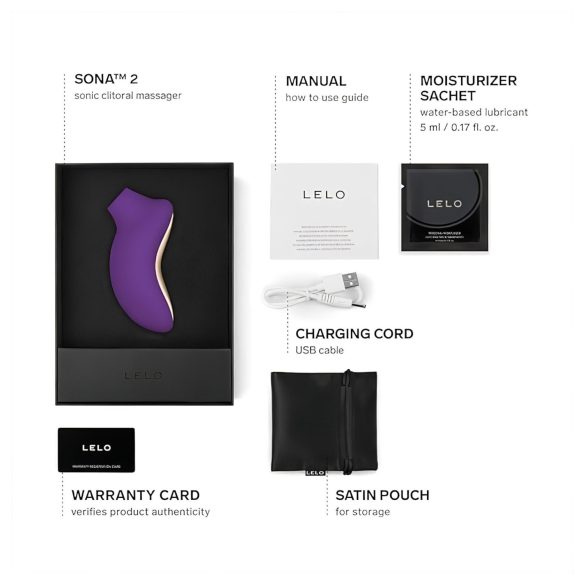 LELO - klitorisvibrator med lydbølger - lilla