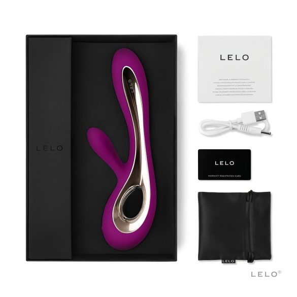 LELO Soraya 2 - rabbit vibrator med klitorisarm - vandtæt - lilla