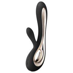   LELO Soraya 2 - rabbit vibrator med klitorisarm - genopladelig, vandtæt, sort