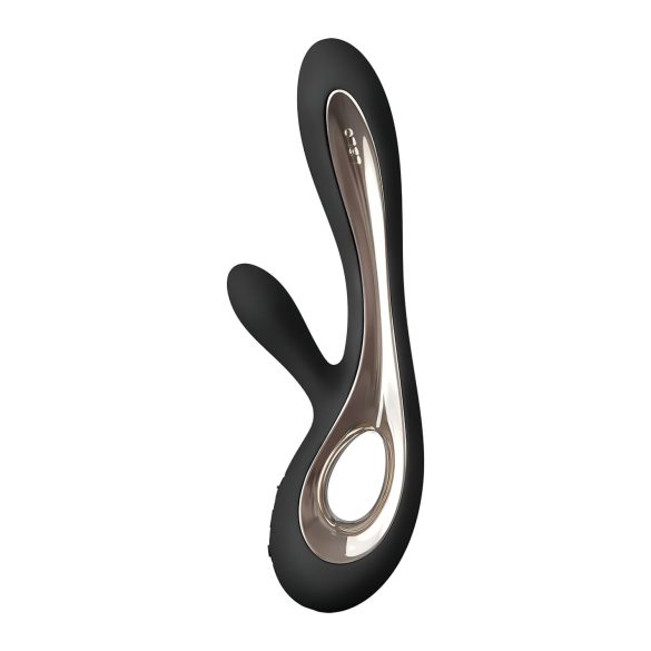 LELO Soraya 2 - rabbit vibrator med klitorisarm - genopladelig, vandtæt, sort