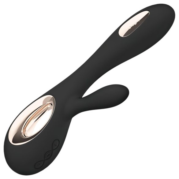LELO Soraya Wave - dobbeltvibrator med klitorisstimulation - sort