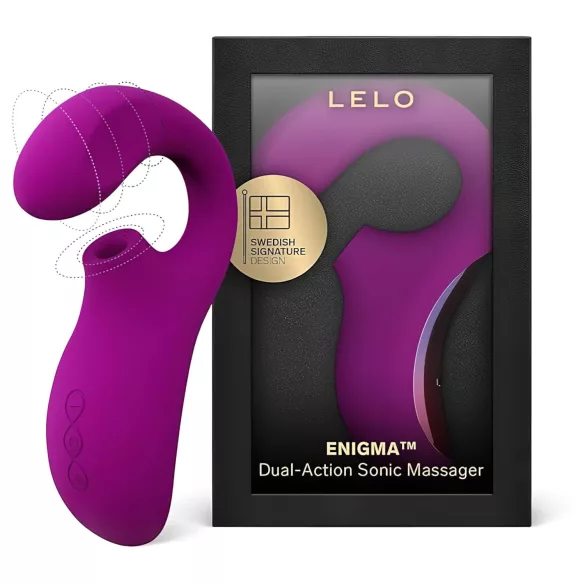 LELO Enigma - G-punkt vibrator og klitorisvibrator - genopladelig vandtæt lilla