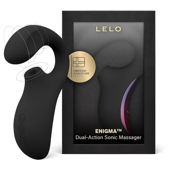 LELO Enigma - G-punkt og klitorisvibrator - genopladelig - sort