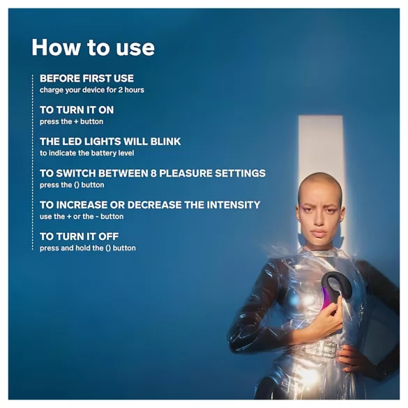 LELO Enigma - G-punkt og klitorisvibrator - genopladelig - sort