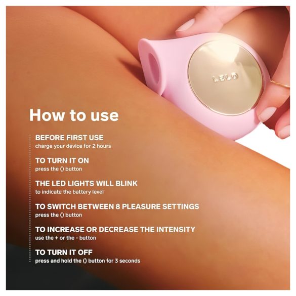 LELO Sila - klitorisvibrator med lydbølger - vandtæt - lilla