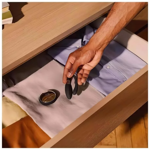 LELO Tiani Duo - parvibrator - fjernbetjening - silikone - sort